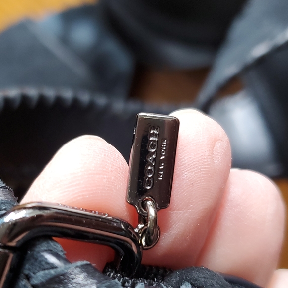 Coach Henny Suede / soft Lambskin Black 8m - Picture 2 of 9